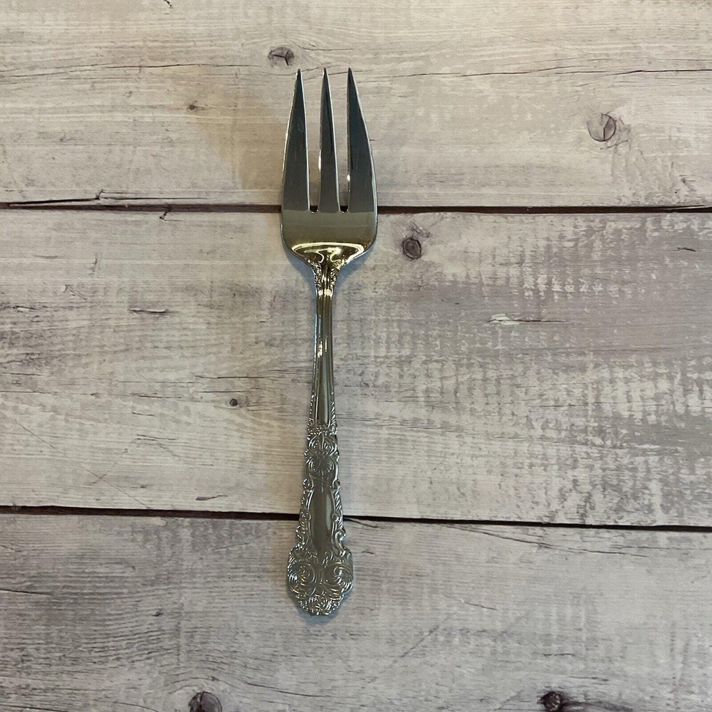 Reed & Barton Stainless Flatware Renaissance Cold Meat Fork